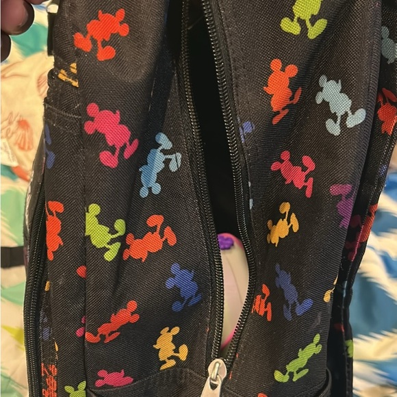 Disney Multicolor Mickey Mouse Pattern Backpack - Picture 2 of 4